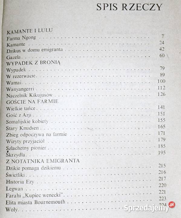Pożegnanie z Afryką Karen Blixen lubelskie Chełm