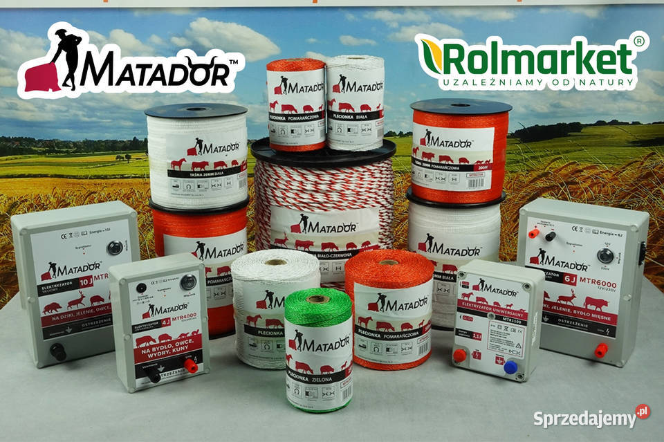 Pastuch elektryczny DRUT plecionka TAŚMA Cieśle