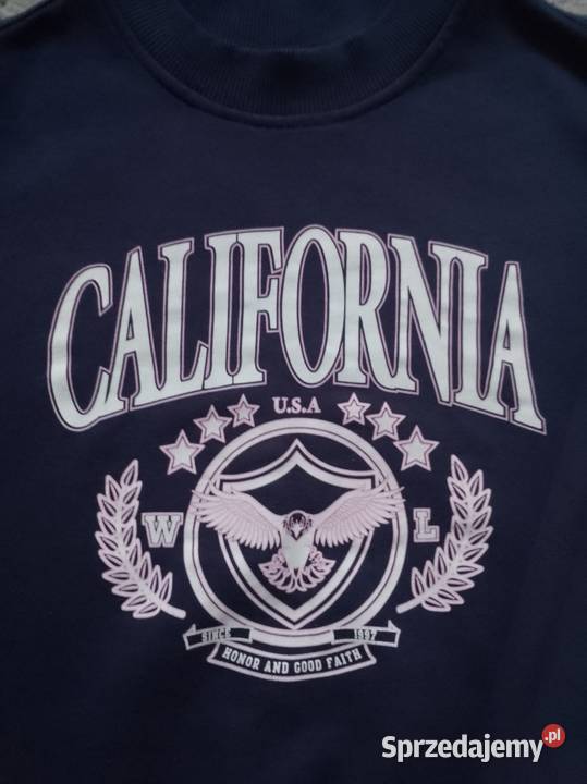 Ciemna granatowa bluza z nadrukiem w rozmiarze Inny wzór Ostrołęka sprzedam