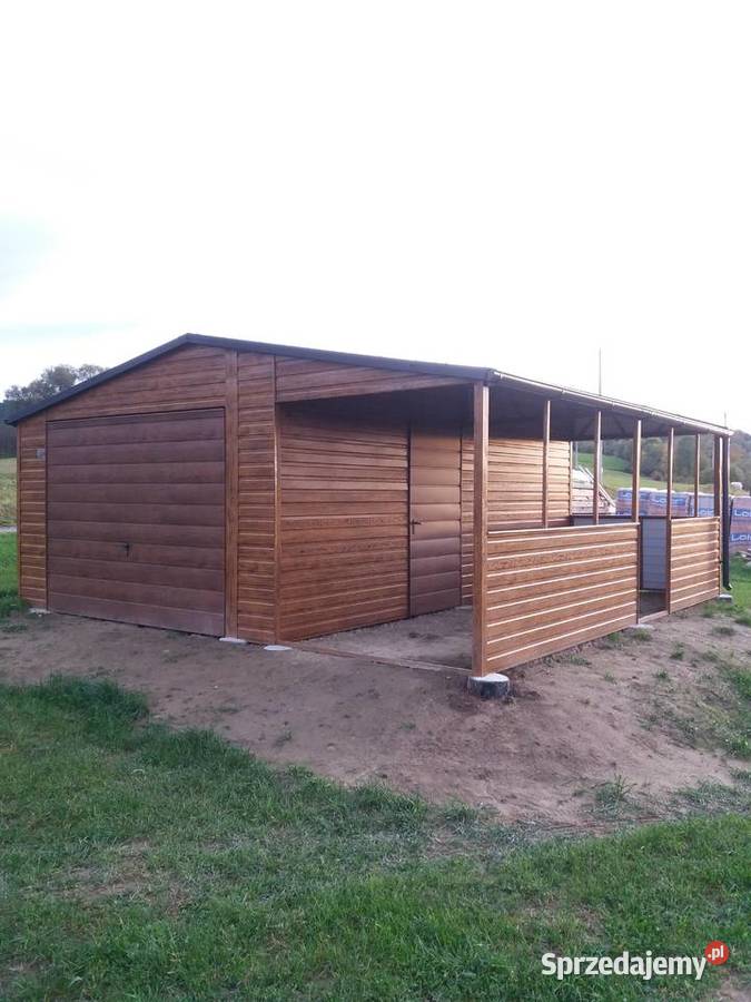 Garaże Blaszane Nowoczesny wygląd Architektura ogrodowa małopolskie Limanowa