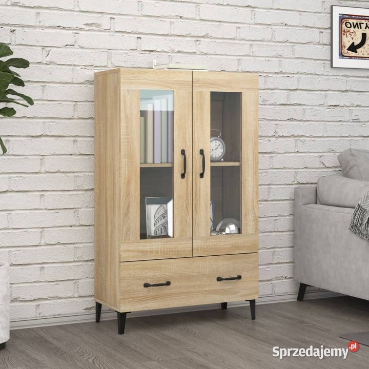 Wysoka szafka dąb sonoma 70x31x115 materiał mazowieckie