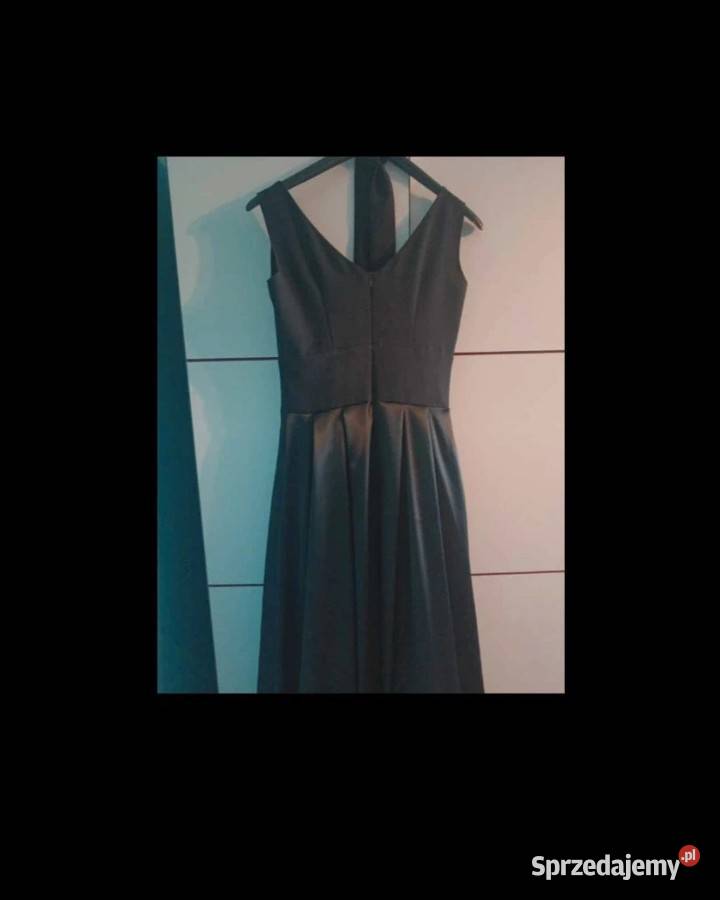 czarna suknia balowa z poszewką tiulową na Sierpc sprzedam