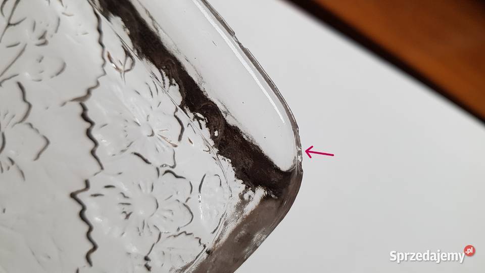 Taca tacka Poziomki Strawberry 2 Ząbkowice szkło Dąbrowa Górnicza