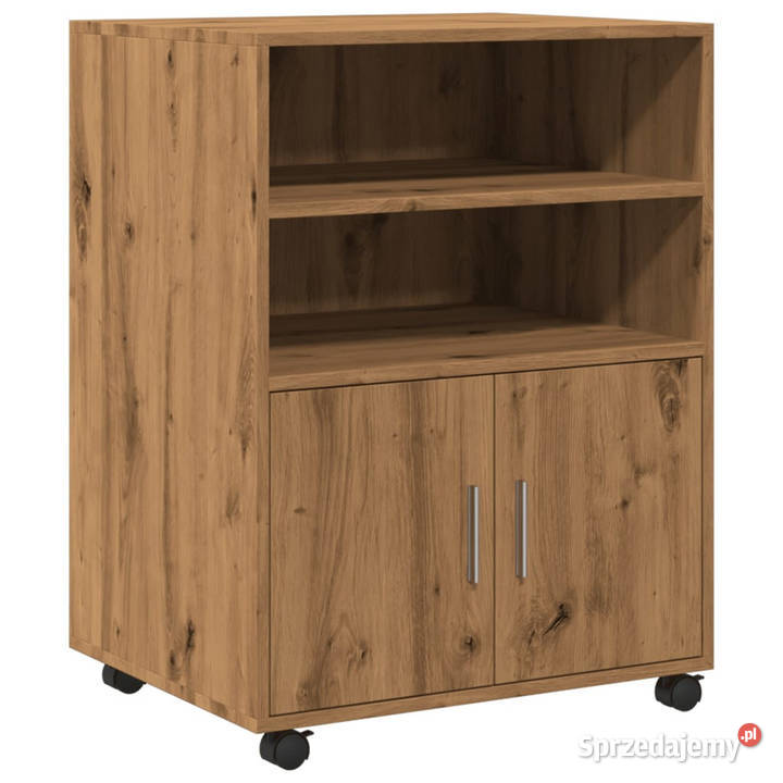 Szafka na kółkach dąb artisian 60x48x81 WM853172 Szafki Warszawa sprzedam