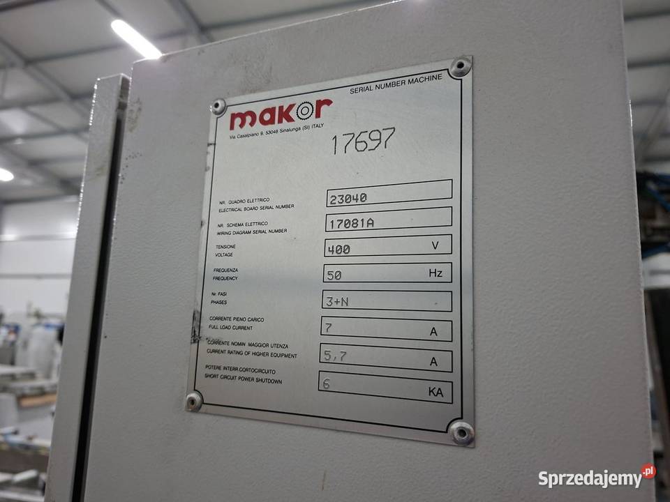 MAKOR TFP 2021 maszyna do nakładania szpachli na sprzedam