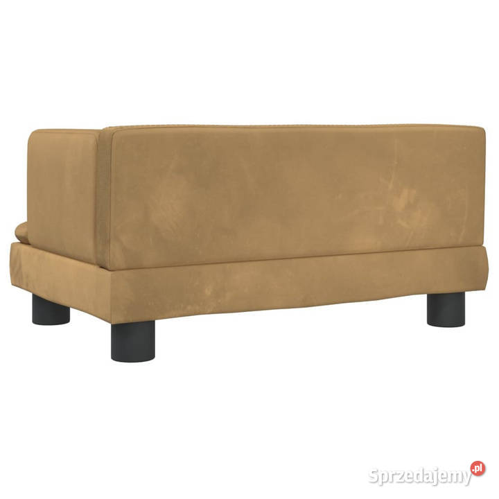 Sofa dzieci brązowa 60x40x30 aksamit WM3196322 Warszawa