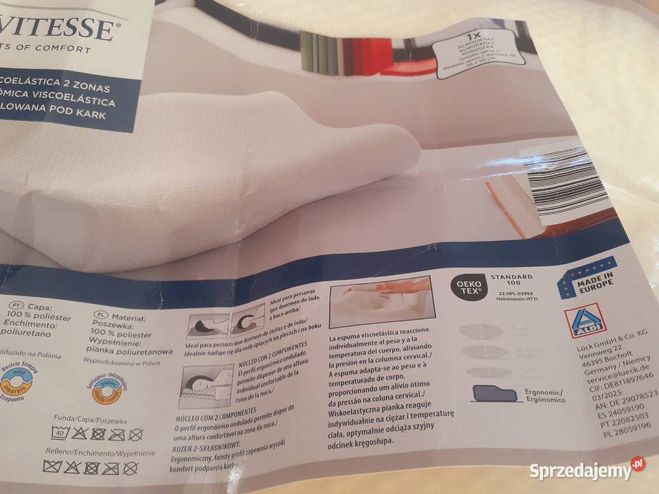 poduszka ergonomiczna wyprofilowana Gdańsk