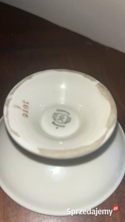 Świecznik Rosenthal Thomas Germany Na jedną Porcelana i szkło Gdańsk