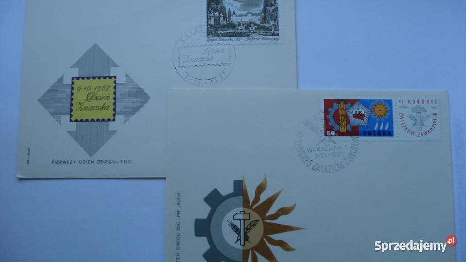 Koperty okolicznościowe ze stemplami i znaczkami sprzedam