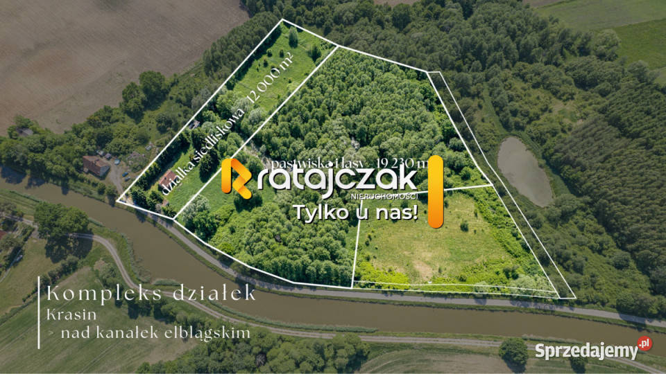 Grunt 12000m2 Krasin utwardzona warmińsko-mazurskie