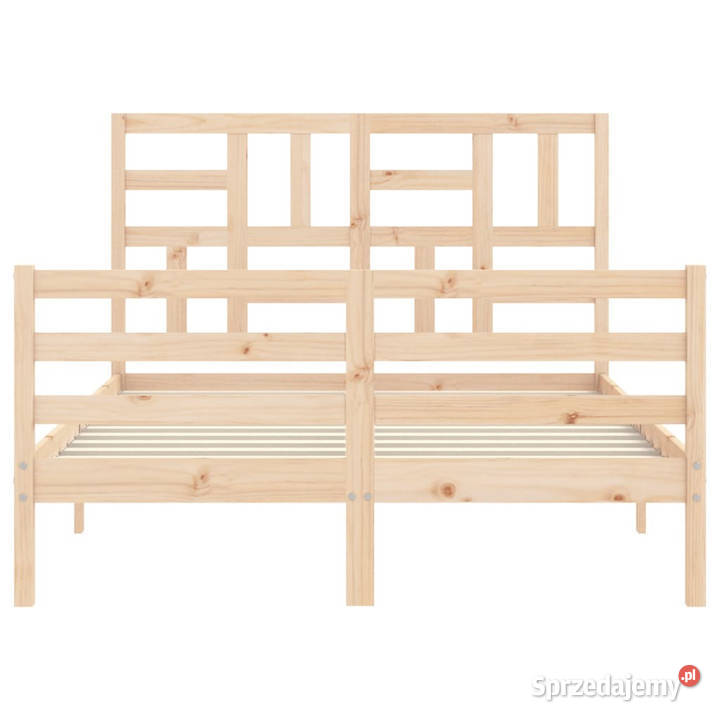 Rama łóżka z wezgłowiem lite drewno 140x200 Warszawa