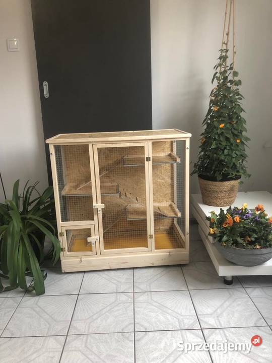 Klatka drewniana gryzonia gryzoni szynszyli Myszków