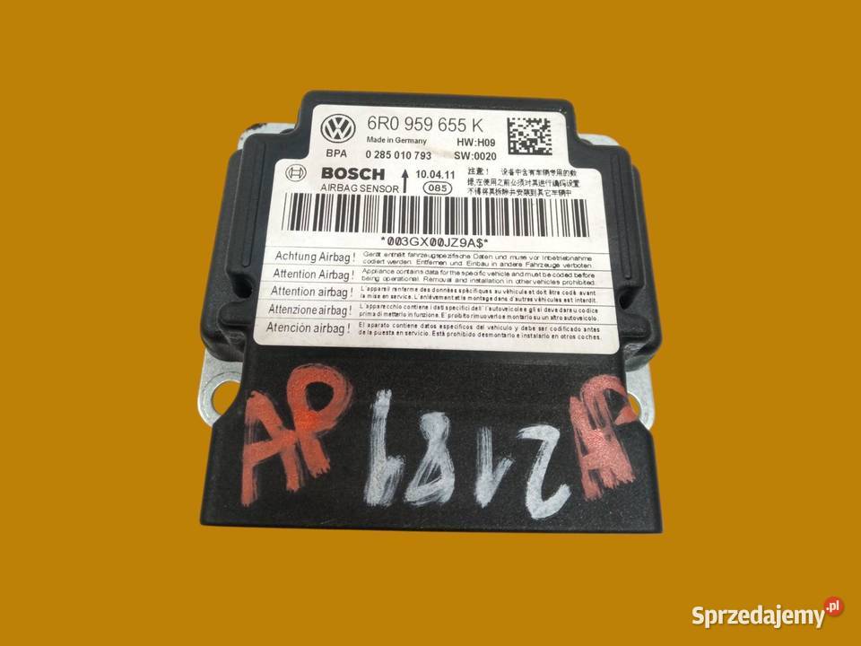 SENSOR AIRBAG 6R0959655K Volkswagen Polo V 2008 świętokrzyskie