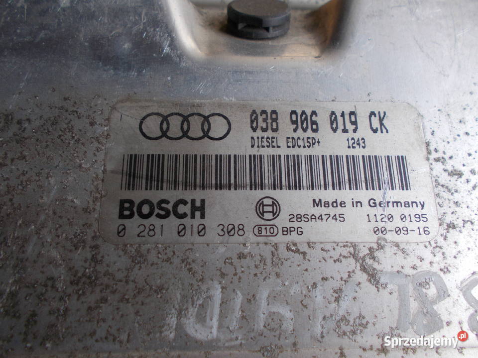 audi A3 19 tdi ASZ komputer IMMO OFF 038906019CK Zamość