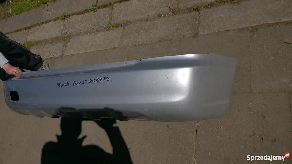 Hyundai accent 2000 2001 zderzak tył tylny Wrocław sprzedam