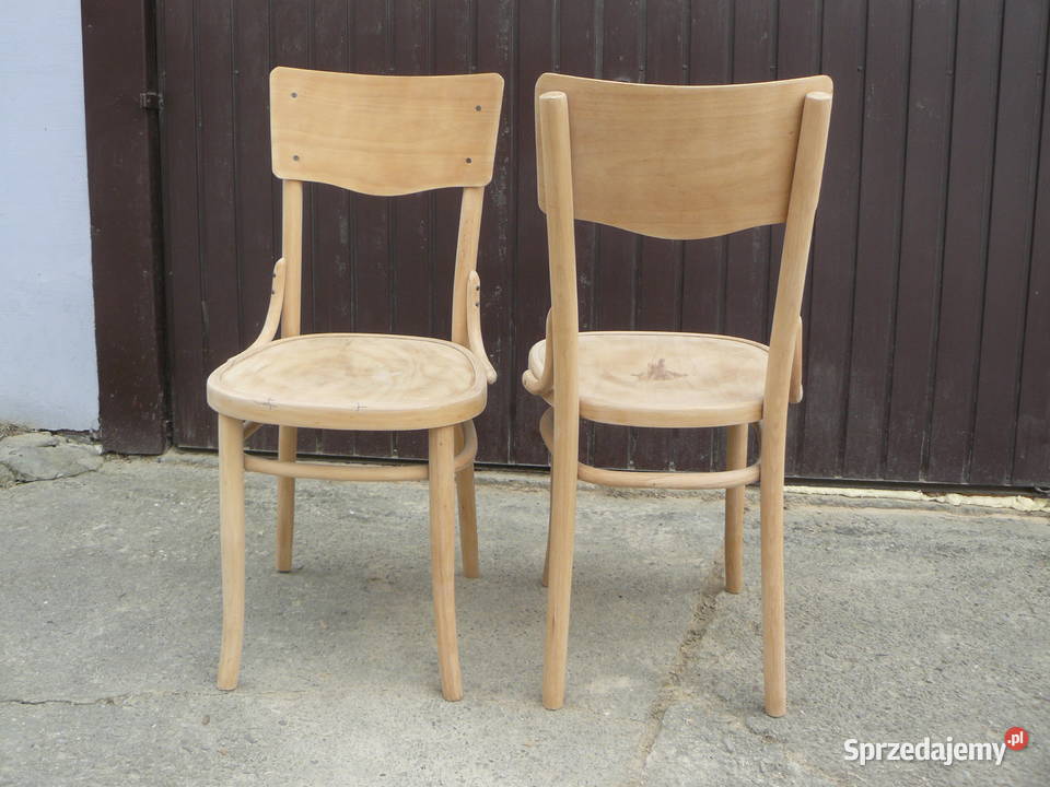 Stare krzesła gięte sygnowane Bondyrz Nowy Sącz