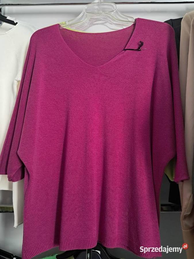 Bluzki nietoperz czerwony Bluzki i koszule Odzież damska pomorskie