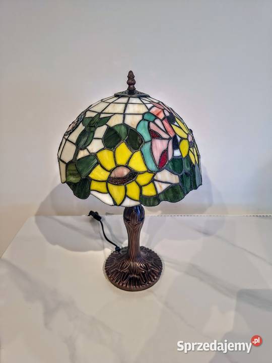 Tiffany lampa witrażowa stołowa nocna biurowa Zaręba