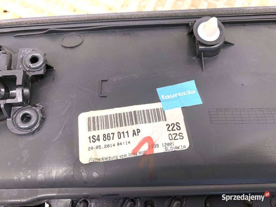 BOCZEK DRZWI LEWY PRZÓD SKODA CITIGO Hatchback