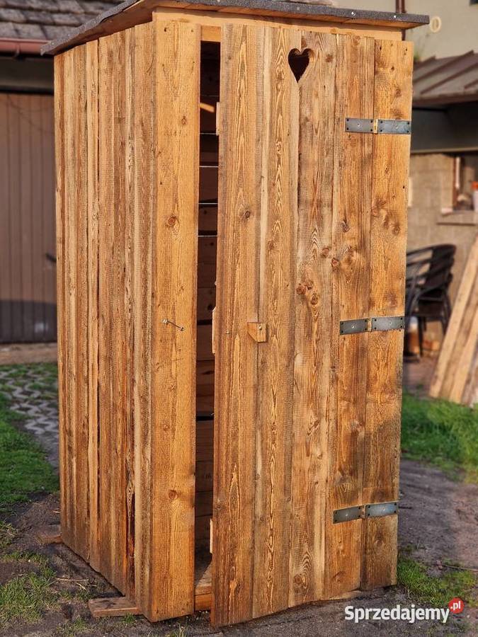 Wychodek wc drewniany latryna Andrychów