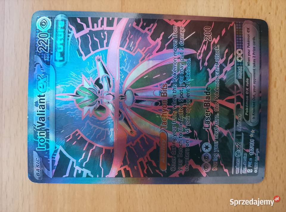 Karta Pokemon Iron Valiant ex Future Zakliczyn