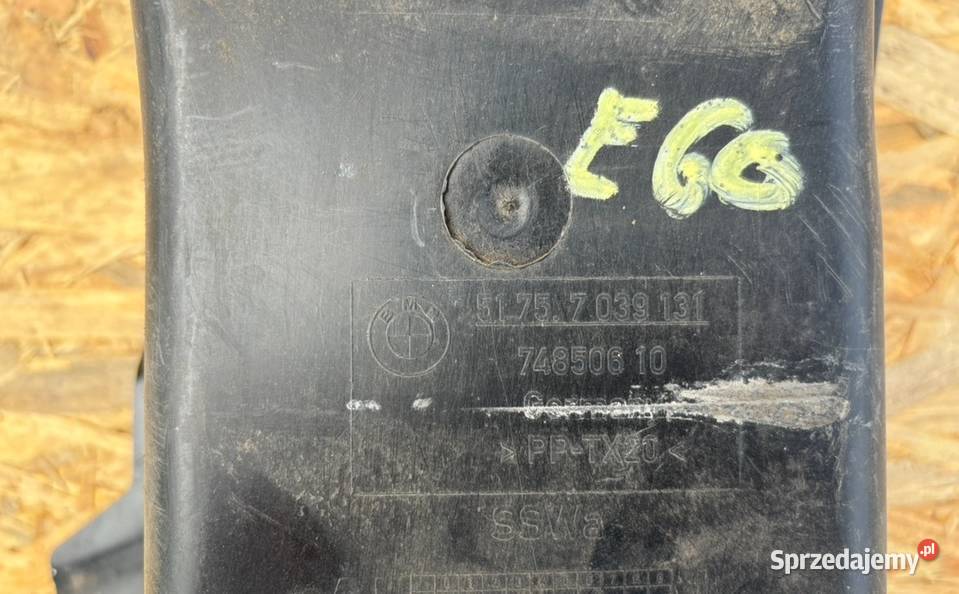 KANAŁ DOLOT WLOT TARCZY LEWY E60 7039131 MPAKIET Międzychód