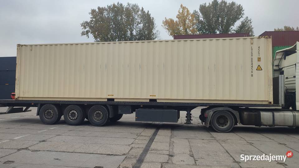 Kontener morski 40 HC High Cube 12 metrowy stan