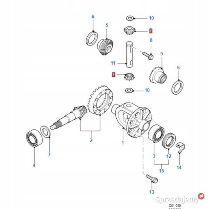 ZĘBATKA MECHANIZMU RÓŻNICOWEGO FORD TRANSIT 0006