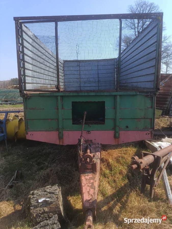 Rozrzutnik obornika 6ton przyczepa objętościowa nieuszkodzony Przyczepy rolnicze Brańsk