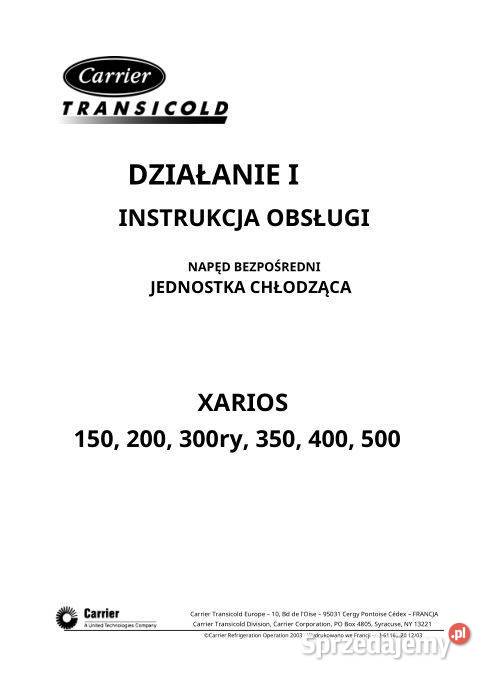 Carrier Xarios 500 150 200 300RY 350 400 motoryzacja, transport Kielce