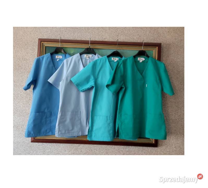 niebieska fartuch bluza medyczna stomatologoczna niebieski Kielce