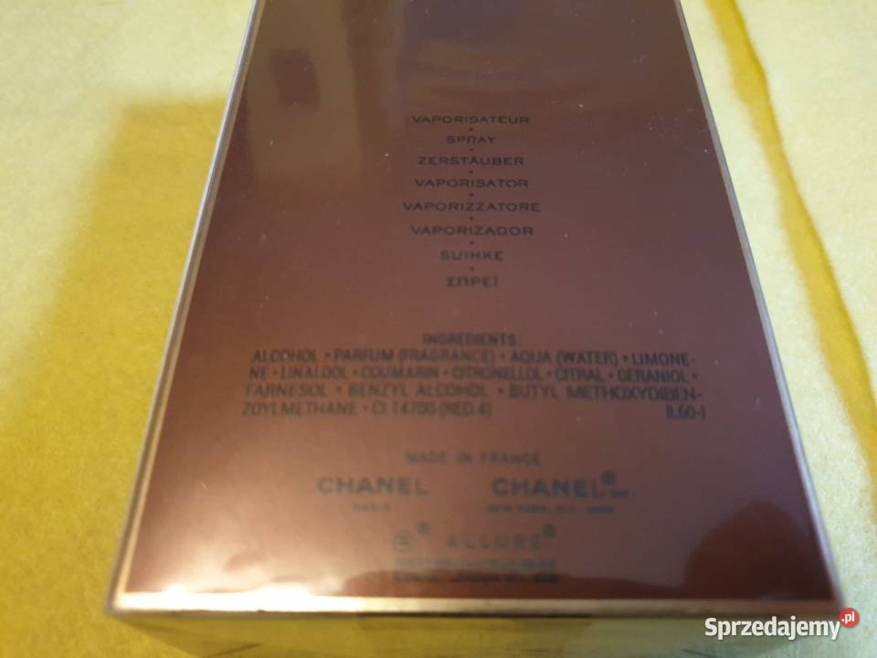 Chanel Allure Homme 100 ml Zdrowie i Uroda Radom