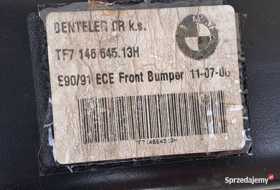 Belka wzmocnienie zderzaka przód BMW E90 E91 Mielęcin