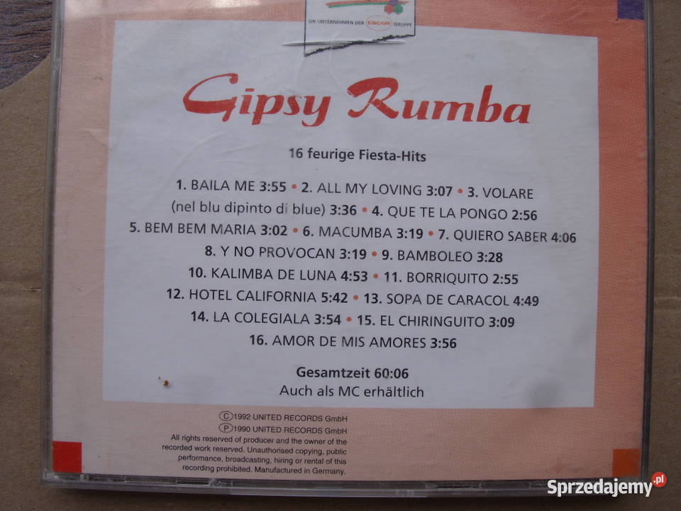 Skladanka CD GIPSY RUMBA 1992 Wołów