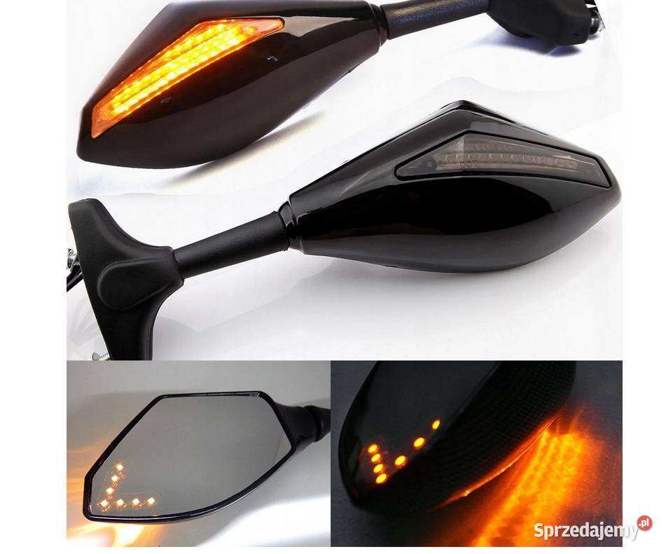 LUSTERKA DO OWIEWKI MOTOCYKLA Z KIERUNKOWSKAZAMI Lusterka Sosnowiec