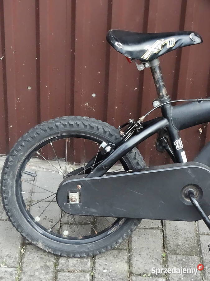 Rower dziecięcy XT 16 czarnopomarańczowy do Biłgoraj