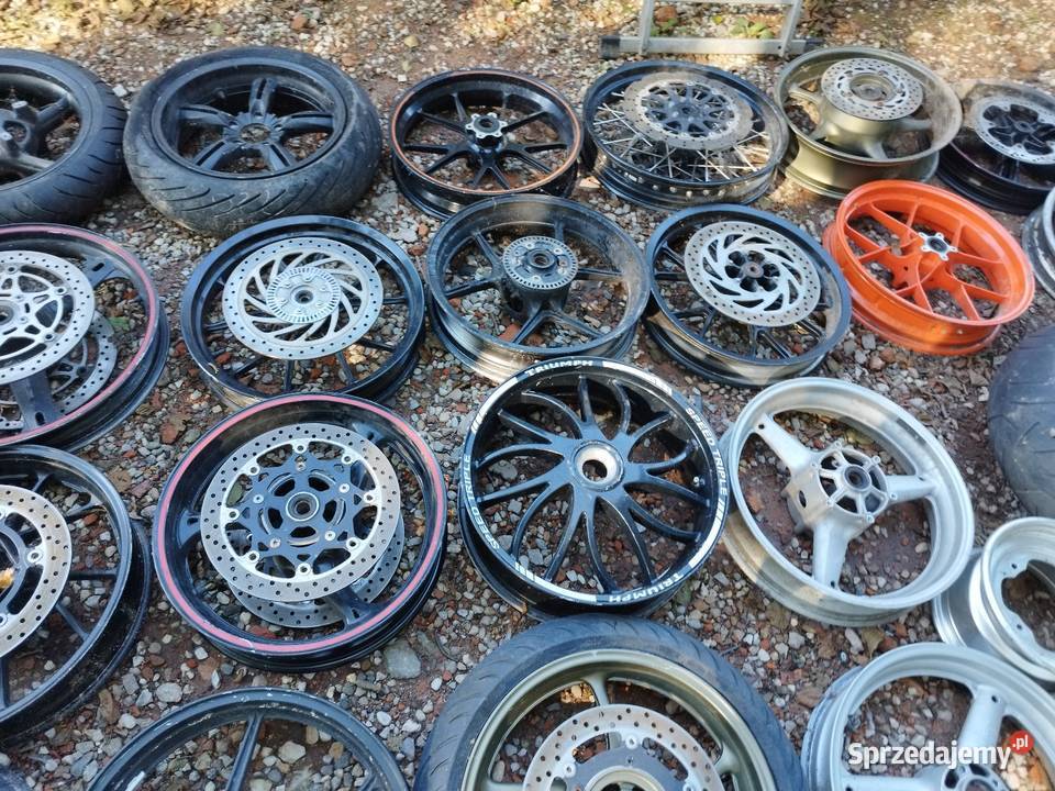 Felgi motocyklowe pakiet okazja 100 sztuk Słodków-Kolonia