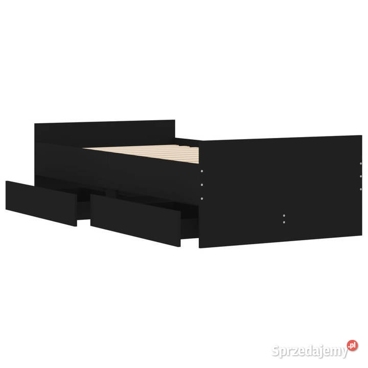 Rama łóżka z szufladami czarna 90x200 WM3207372 Warszawa
