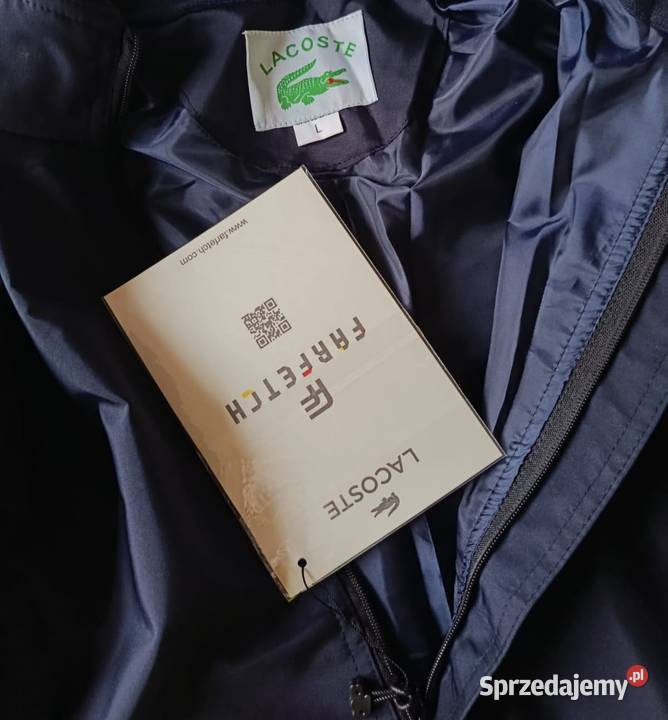 Kurtka jesiennowiosenna Lacoste przeciwwiatrowa Białystok