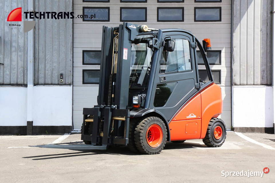 Wózek Widłowy Linde H35T Spalinowy Triplex regulowane widły Elbląg