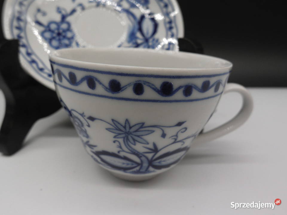 Filiżanka Mokka Espresso KAHLA Wzór Cebulowy Porcelana i szkło