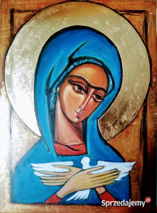 Ikona Pneumatofora na desce lipowej chrzest ślub Szczecin sprzedam
