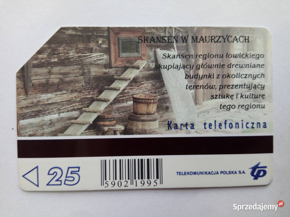 Karta telefoniczna przedstawiająca Maurzyce 25