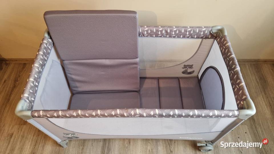 Babyono Łóżeczko turystyczne Basic Szare 2 Łóżka Poznań