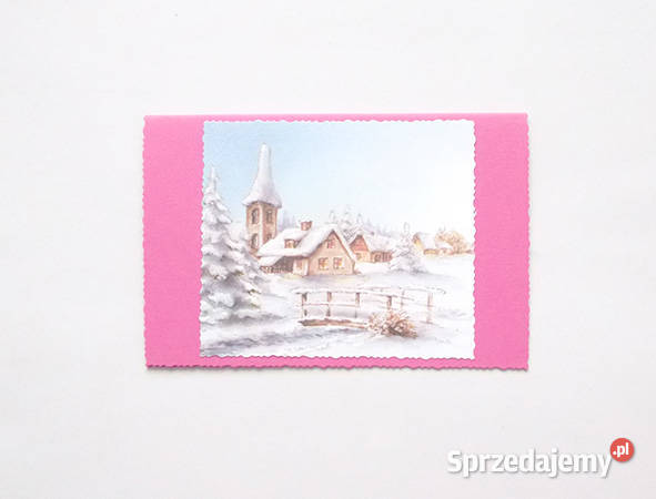 zimowa kartka na Boże narodzenie świąteczna Olsztyn