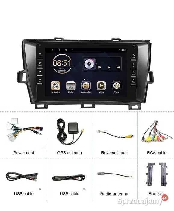 Radio android 12 Toyota Prius 0913 wifi gps Ożarowice