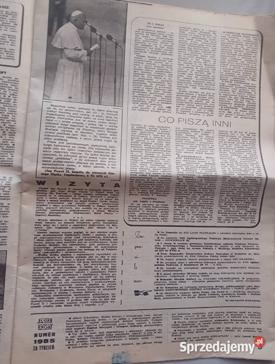 Tygodnik Przekrój 1984 13 czerwca 1983 r Antykwariat wielkopolskie