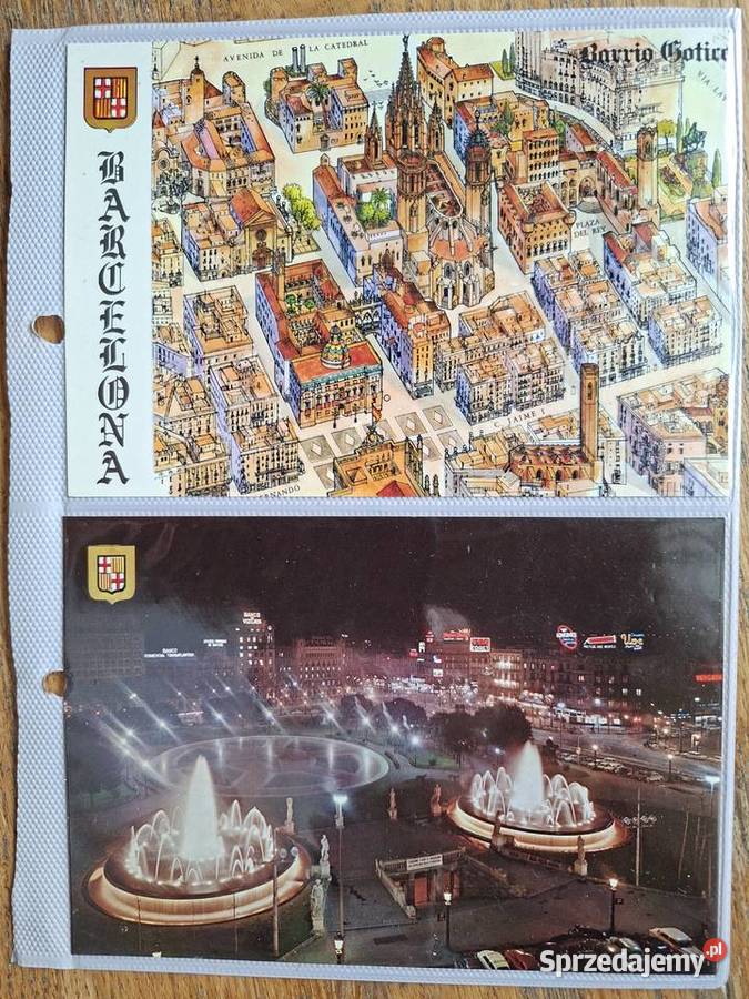 Hiszpania Barcelona pocztówki 2 Kraków