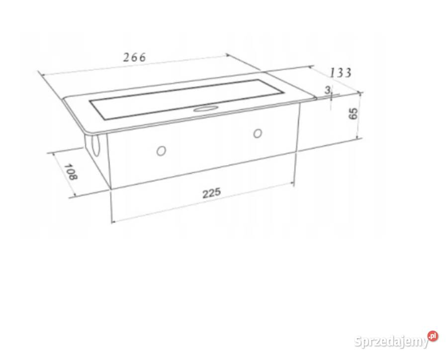Przedłużacz biurkowy czarny 2 gniazda 2 porty Białystok
