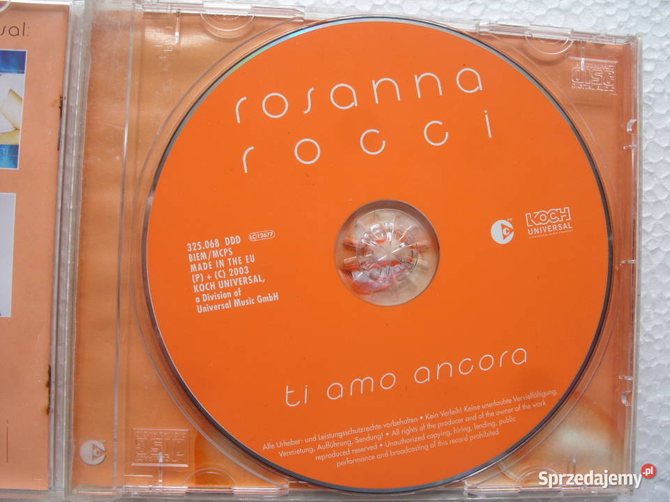 Pop CD ROSANNA ROCCITI AMO ANCORA 2003 CD Wołów sprzedam